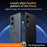For Samsung Galaxy S25 Edge Magnetic Case Leather Coated TPU + PC Phone Cover - Black - 3