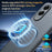 For Samsung Galaxy S25 Edge Magnetic Case Leather Coated TPU + PC Phone Cover - Black - 4