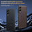 For Samsung Galaxy S25 Edge Magnetic Case Leather Coated TPU + PC Phone Cover - Black - 5