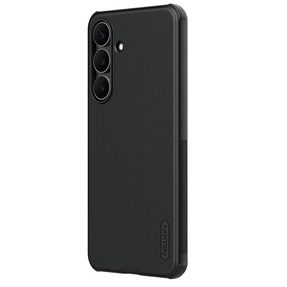 NILLKIN Frosted Shield Pro for Samsung Galaxy S25 FE Magnetic Case PC + TPU Phone Cover - Black - 1