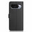 For Google Pixel 10 / 10 Pro Wallet Case with Strap / Multiple Card Slots Solid Color Leather Stand Phone Cover - Black - 7