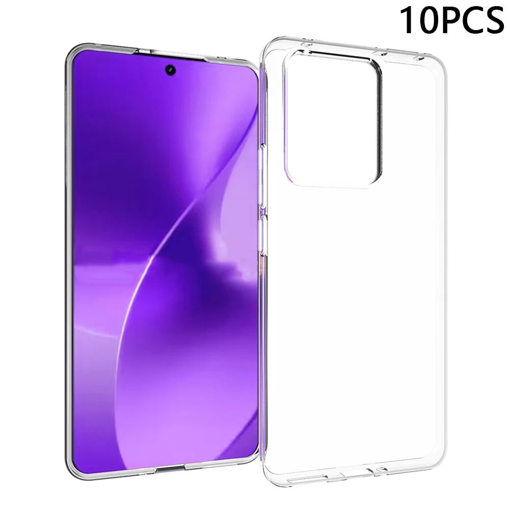 10Pcs / Pack For Realme 15 Pro 5G Case Watermark Free TPU Protective Clear Phone Cover - 1