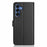 For Samsung Galaxy S25 Wallet Case with Strap / Multiple Card Slots Solid Color Leather Stand Phone Cover - Black - 7