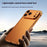 For iPhone 17 Pro Bumper Case Heat Dissipation Aluminium Alloy Phone Shell with Buckle / Camera Lid - Orange - 4