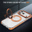 For iPhone 18 Pro Max / 17 Pro Max Case Compatible with MagSafe Airbag Anti Drop TPU + PC Clear Phone Cover - Orange - 2