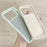 For iPhone 17 Pro Silicone Case Wave Pattern Folding Kickstand Phone Cover Built-In Soft Fabric Lining - Light Purple - 3