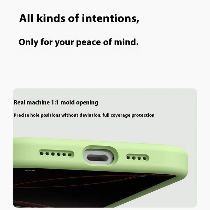 For iPhone 16 Case Soft Touch Liquid Silicone Phone Cover with Camera Touch Control Button - Orange - 4