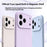 For iPhone 17 Pro Case Compatible with MagSafe Precise Cutouts Liquid Silicone Protective Back Cover - Light Purple - 6