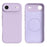 For iPhone Air Case Compatible with MagSafe Precise Cutouts Liquid Silicone Protective Back Cover - Light Purple - 1