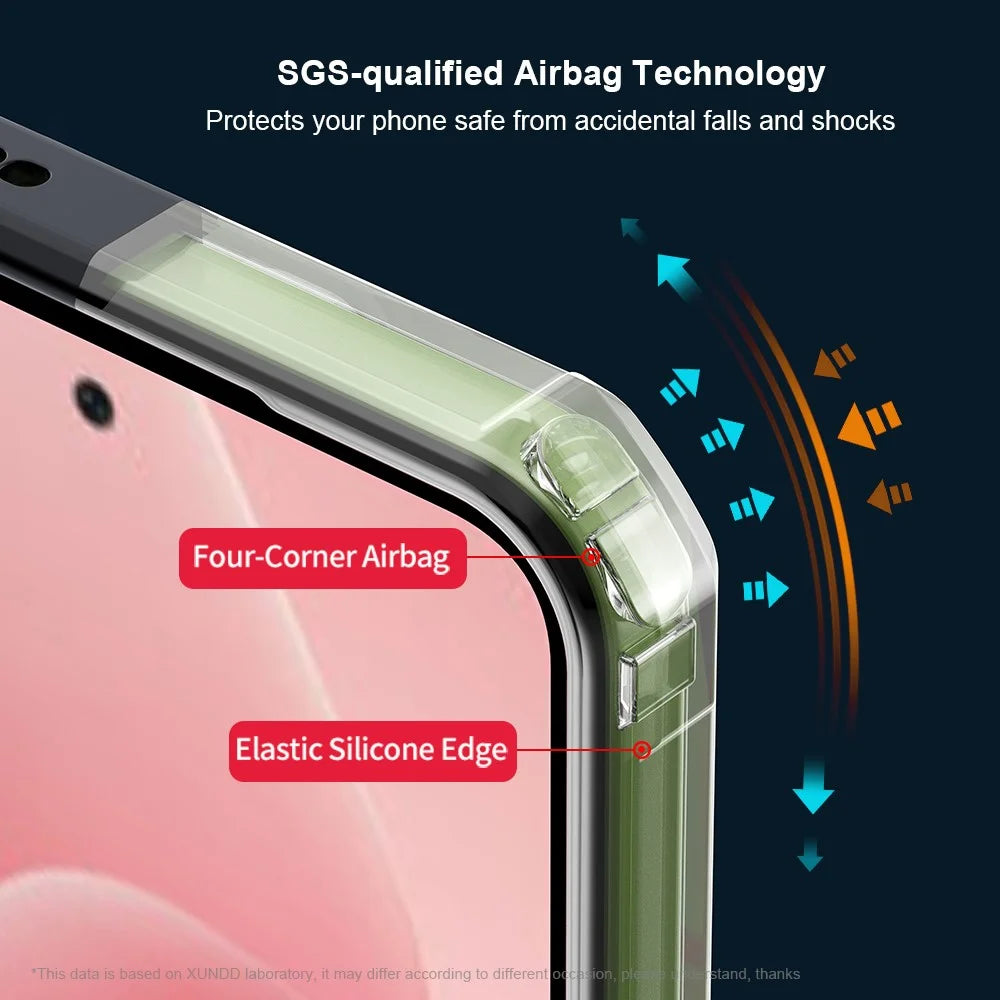 XUNDD For Infinix Hot 60i 4G Case Dropproof TPU + Acrylic Clear Back Phone Cover - 5
