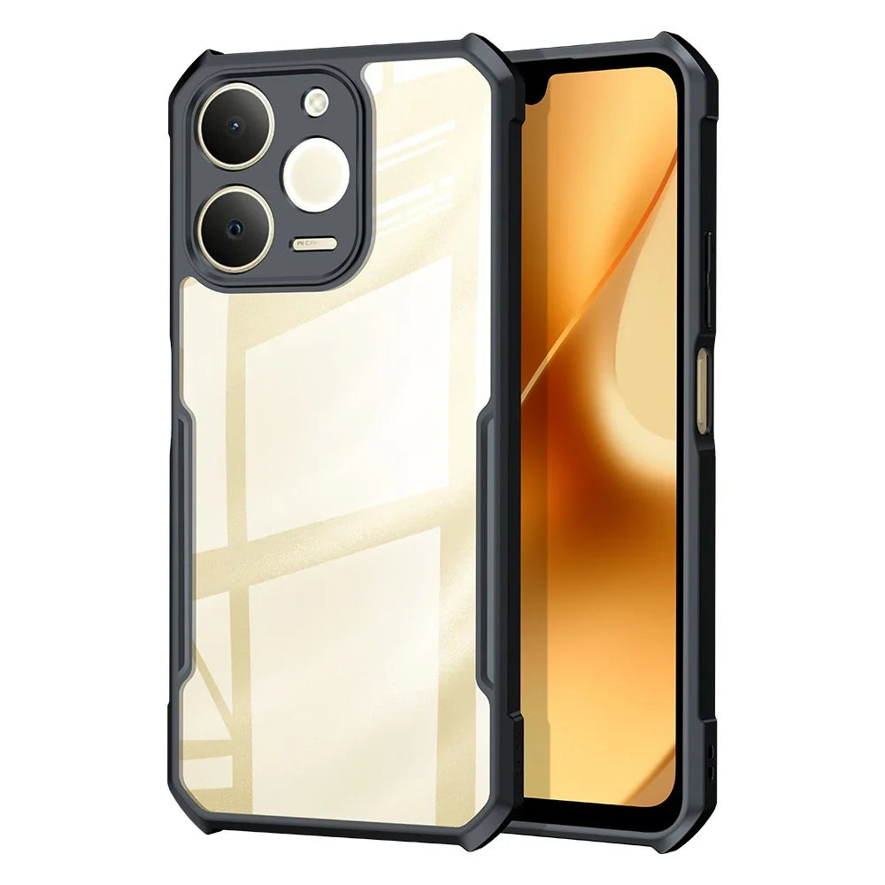 XUNDD For Realme Note 70 4G Case Dropproof TPU + Acrylic Clear Back Phone Cover - 1