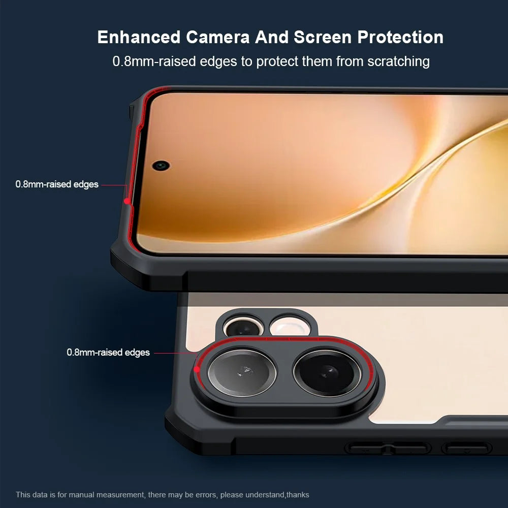 XUNDD For vivo V60 5G Case Dropproof TPU + Acrylic Clear Back Phone Cover - 5
