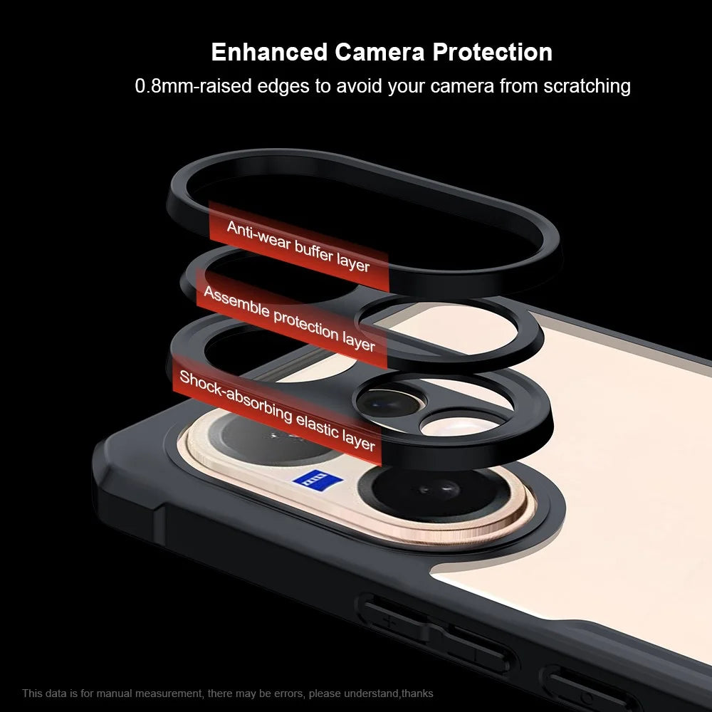 XUNDD For vivo V60 5G Case Dropproof TPU + Acrylic Clear Back Phone Cover - 7