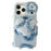 For iPhone 17 Pro Max Case 3D Heart Plush TPU Winter Warm Soft TPU Phone Cover - Blue - 1