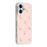 For iPhone 17 Case Rhinestone Edge Small Tulips Decor TPU + PC IMD Phone Cover - Glitter Light Pink - 1