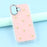 For iPhone 17 Case Rhinestone Edge Small Tulips Decor TPU + PC IMD Phone Cover - Glitter Light Pink - 6