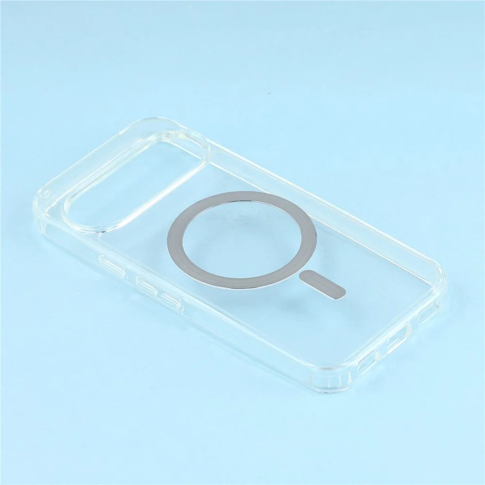 For Google Pixel 10 / 10 Pro Phone Magnetic Case TPU + PC Clear Back Cover - 4