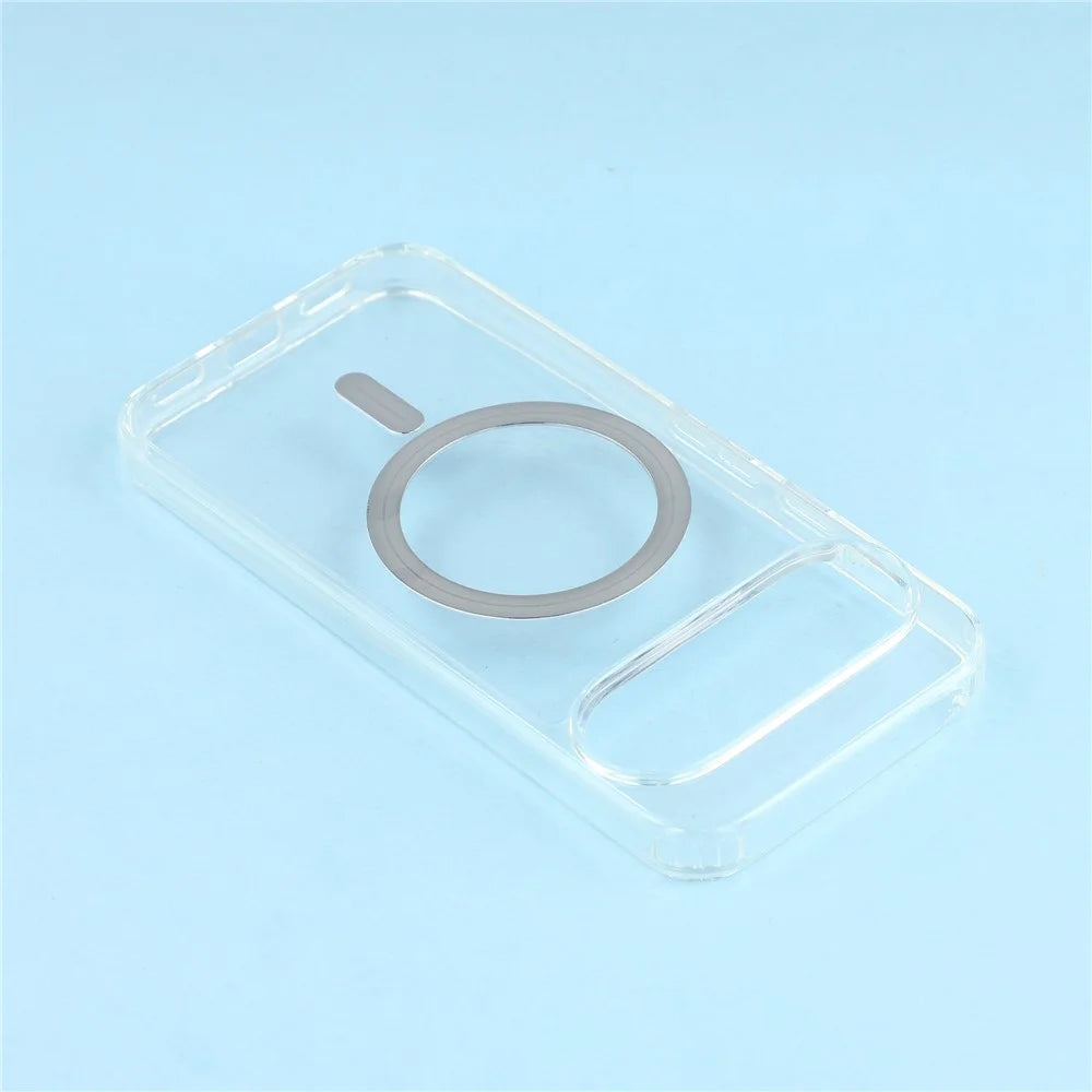 For Google Pixel 10 / 10 Pro Phone Magnetic Case TPU + PC Clear Back Cover - 5