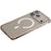 For iPhone 17 Pro Max Metal Clear Case Compatible with MagSafe Safety Lock Back Cover - Gold - 1