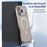 For iPhone 17 Pro Metal Clear Case Compatible with MagSafe Safety Lock Back Cover - Gold - 7