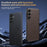 For Samsung Galaxy S25 Magnetic Case Leather Coated TPU + PC Phone Cover - Black - 7