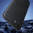 For iPhone 17e / 16e Case Compatible with MagSafe Leather Coated TPU + PC Phone Cover - Black - 5