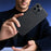 For iPhone 16 Pro Max Case Compatible with MagSafe Leather Coated TPU + PC Phone Cover - Black - 3
