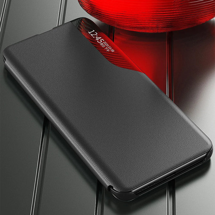 For Samsung Galaxy A17 5G / A17 4G Phone Case Folio Flip PU Leather Stand Cover - Black - 6