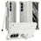 For Samsung Galaxy Z Fold7 5G Case Kickstand Hard PC Phone Cover with Stylus / Screen Protector - White - 1