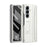 For Samsung Galaxy Z Fold7 5G Case Kickstand Hard PC Phone Cover with Stylus / Screen Protector - White - 2