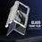 For Samsung Galaxy Z Fold7 5G Case Kickstand Hard PC Phone Cover with Stylus / Screen Protector - White - 6