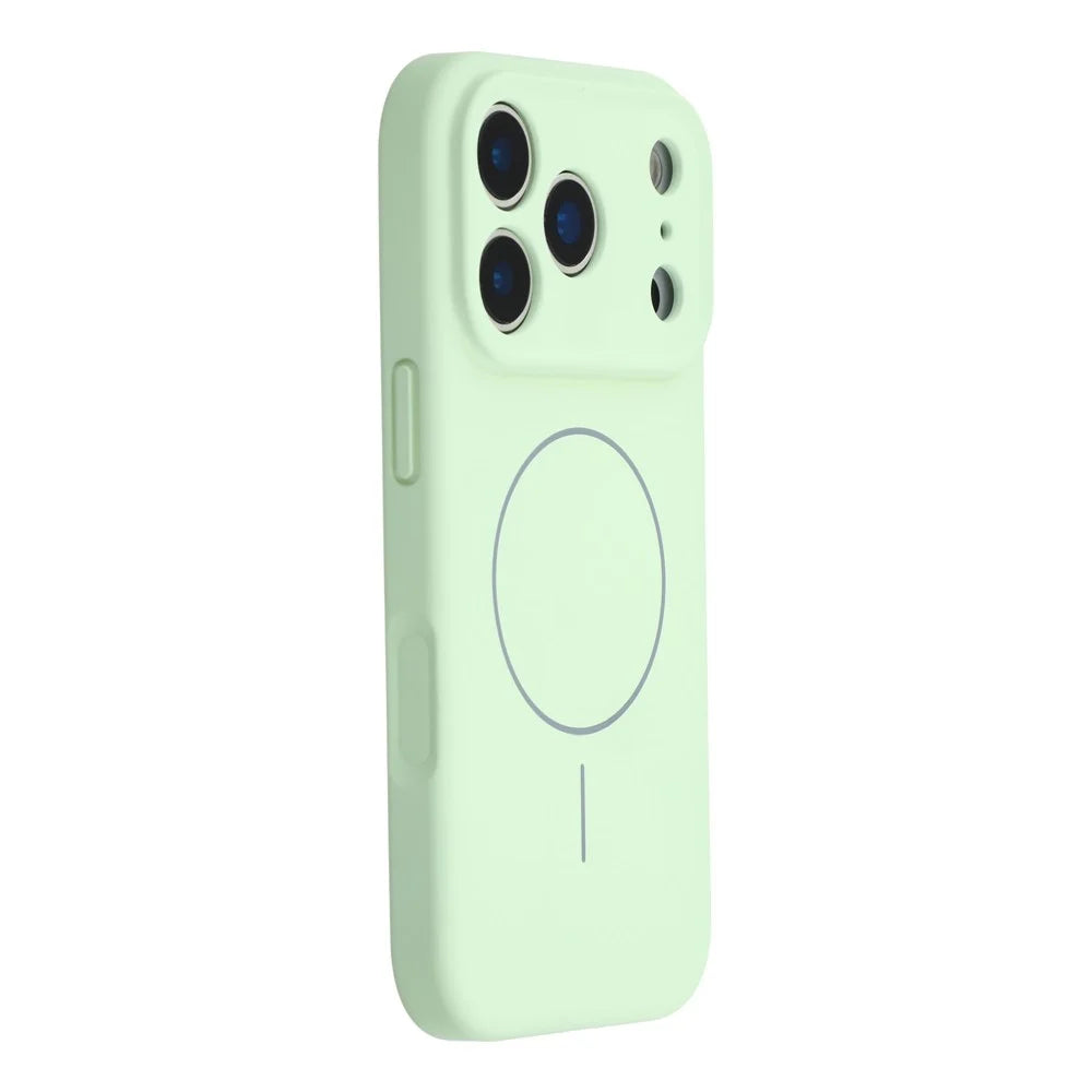 YCADEN For iPhone 17 Pro Max Case Compatible with MagSafe Precise Cutouts TPU Phone Back Cover - Grass Green - 1