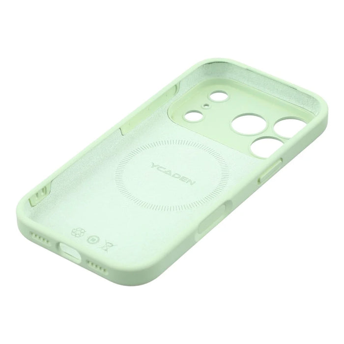 YCADEN For iPhone 17 Pro Max Case Compatible with MagSafe Precise Cutouts TPU Phone Back Cover - Grass Green - 6