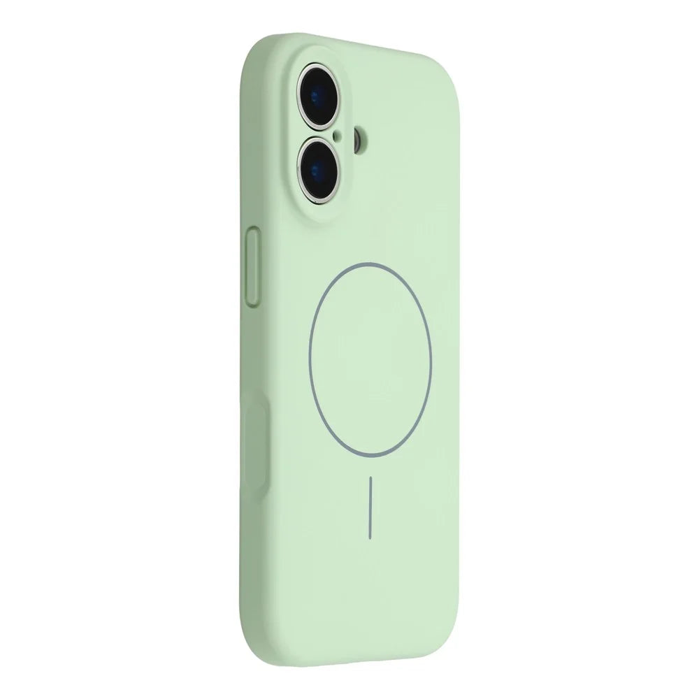 YCADEN For iPhone 17 Case Compatible with MagSafe Precise Cutouts TPU Phone Back Cover - Grass Green - 1