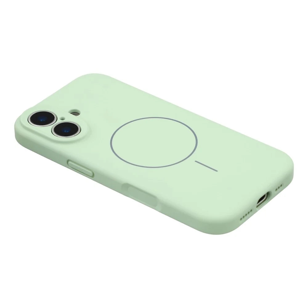YCADEN For iPhone 17 Case Compatible with MagSafe Precise Cutouts TPU Phone Back Cover - Grass Green - 4