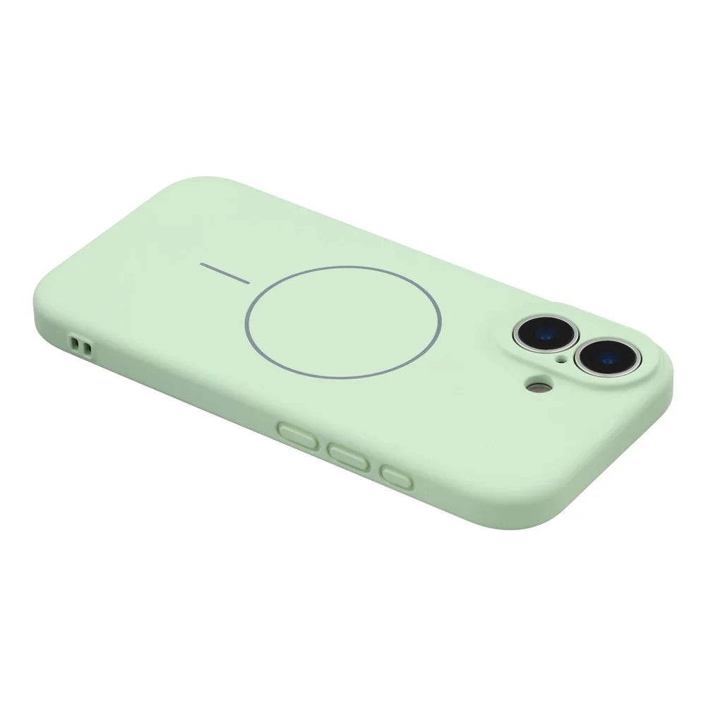 YCADEN For iPhone 17 Case Compatible with MagSafe Precise Cutouts TPU Phone Back Cover - Grass Green - 5