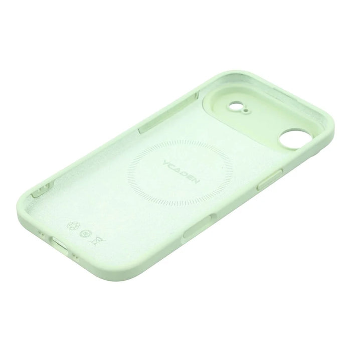YCADEN For iPhone Air Case Compatible with MagSafe Precise Cutouts TPU Phone Back Cover - Grass Green - 6