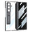 GKK For Samsung Galaxy Z Fold7 5G Case Hard PC + Privacy Tempered Glass Film Phone Cover with Kickstand - Black - 1