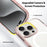 For iPhone 16 Pro Case Compati with MagSafe PC + TPU Clear Phone Cover with Tempered Glass Screen Protector - Pink - 5