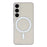 For Samsung Galaxy S25 Crystal Clear Magnetic Case Hard PC Phone Cover - Transparent White - 1