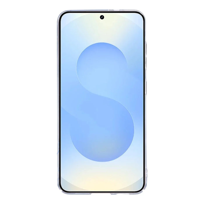 For Samsung Galaxy S25 Crystal Clear Magnetic Case Hard PC Phone Cover - Transparent White - 2