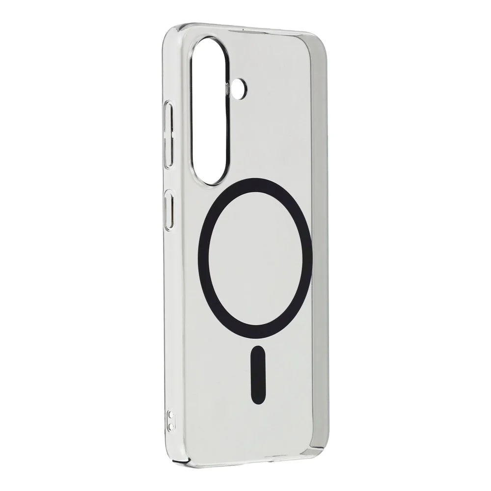 For Samsung Galaxy A26 5G Crystal Clear Magnetic Case Hard PC Phone Cover - Transparent Black - 3