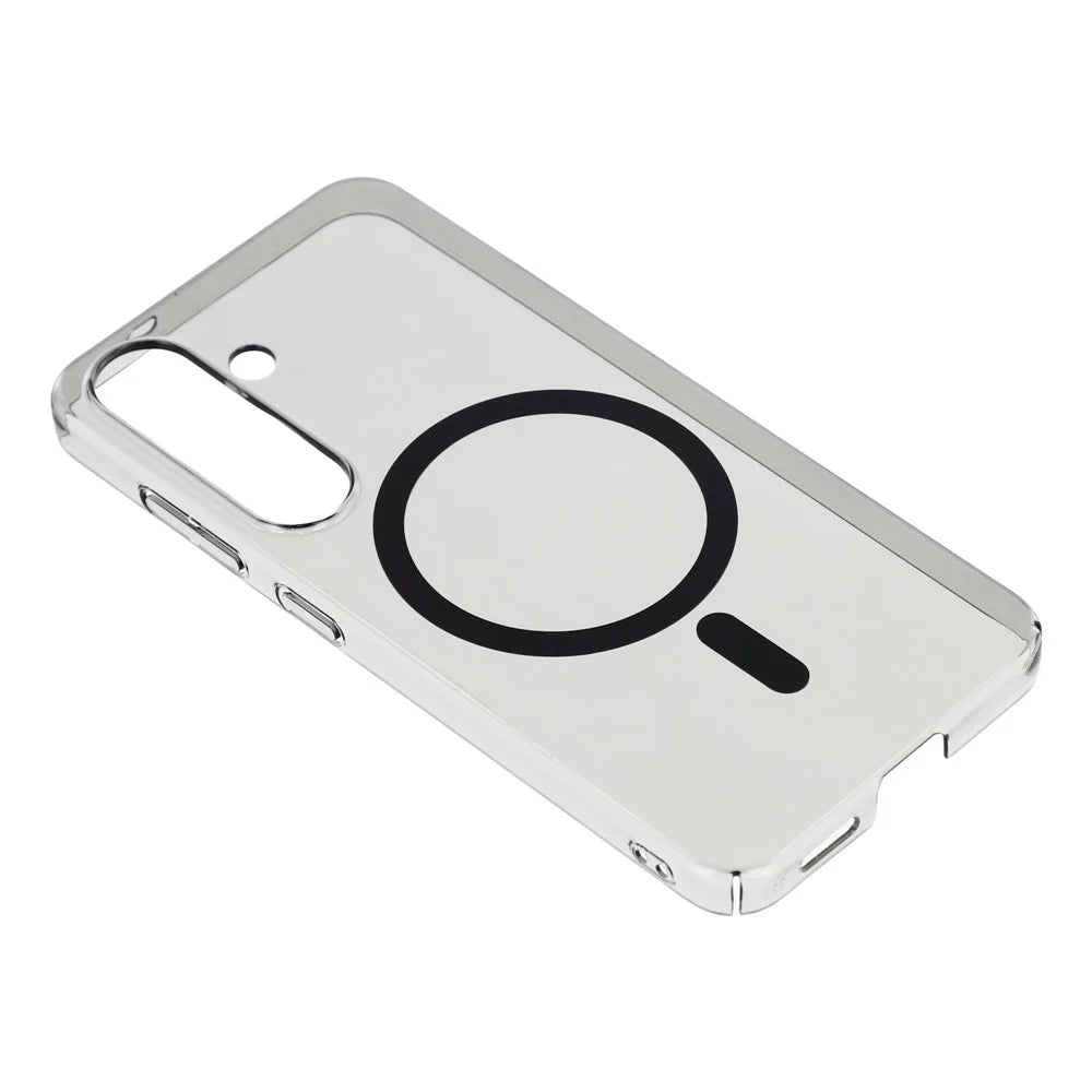 For Samsung Galaxy A26 5G Crystal Clear Magnetic Case Hard PC Phone Cover - Transparent Black - 4