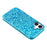 For iPhone 17 Case TPU + PC Sparkling Glitter Phone Back Cover - Blue - 5