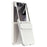 For Samsung Galaxy Z Flip7 5G Case Hard PC Phone Cover with Tempered Glass Rear Screen Protector - White - 2
