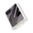 For Samsung Galaxy Z Flip7 5G Case Hard PC Phone Cover with Tempered Glass Rear Screen Protector - White - 3