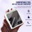 For Samsung Galaxy Z Flip7 5G Case Hard PC Phone Cover with Tempered Glass Rear Screen Protector - White - 7