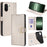 For OnePlus Nord CE5 5G / Ace 5 Racing 5G Case Metal I-Buckle PU Leather Wallet Phone Cover - White - 1