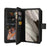 For Google Pixel 8 Zipper Wallet Case with 15 Card Slots and Strap Leather Phone Cover - Black - 3
