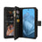 For Google Pixel 10 Pro / Google Pixel 9 / Google Pixel 9 Pro / Google Pixel 10 Zipper Wallet Case with 15 Card Slots and Strap Leather Phone Cover - Black - 3